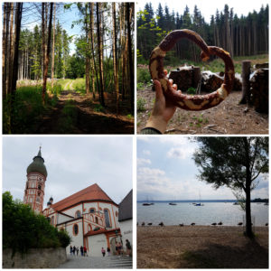 ...über Kloster Andechs (links unten) bis Herrsching am Ammersee (rechts unten).