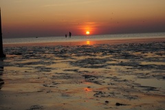 Sonnenuntergang in Cuxhaven Sahlenburg